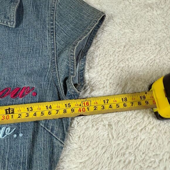 NWT Vintage Y2K Meow Meow Denim Mini Dress - Picture 5 of 6